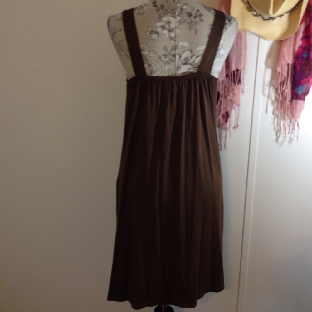 Cristinalove Brown Embellished Dress M - Picture 3 of 4